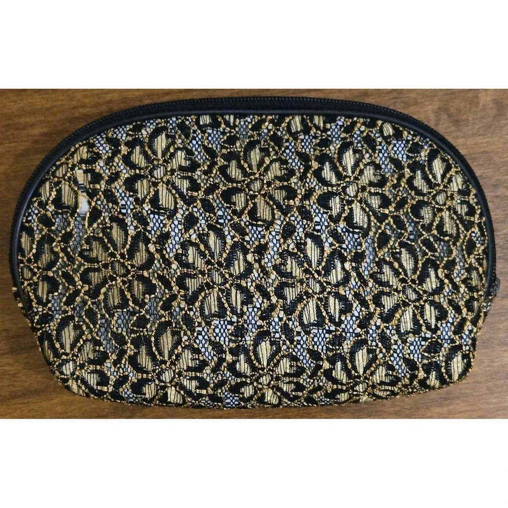 Unbranded Bag Floral Embroidered Tapestry Cosmetic Bathroom Makeup Travel Bag